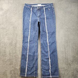 Baby Phat Jeans Junior 11 Bootcut High Rise Stretch Logo Cat Y2K Center Sea